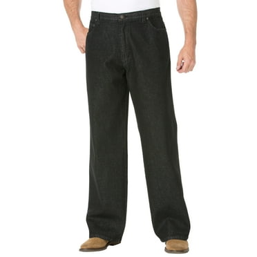 Liberty Blues Men's Big & Tall  Side-Elastic Wide Leg 5 Pocket Jeans