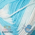 thumbnail image 2 of SINFONIA Multicolor [100grs] by Omega - Elegant Fine 100% Mercerized Cotton Yarn for Knitting and Crafts - Color: 78 - Turquoise Hues 860, 2 of 5
