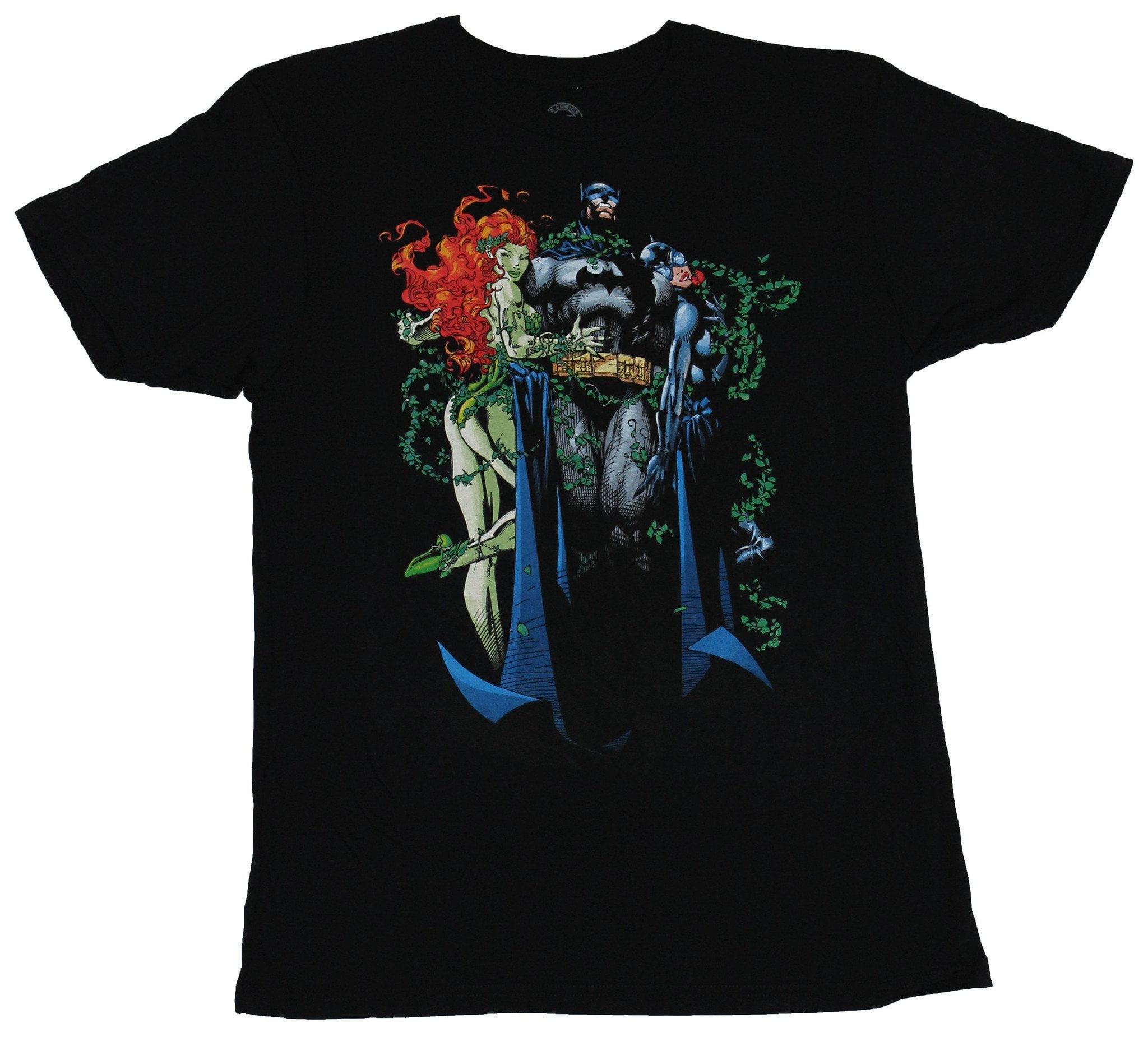 Official Batman Poison Ivy Green Pose T Shirt DC Comics Black NEW S M L XL XXL