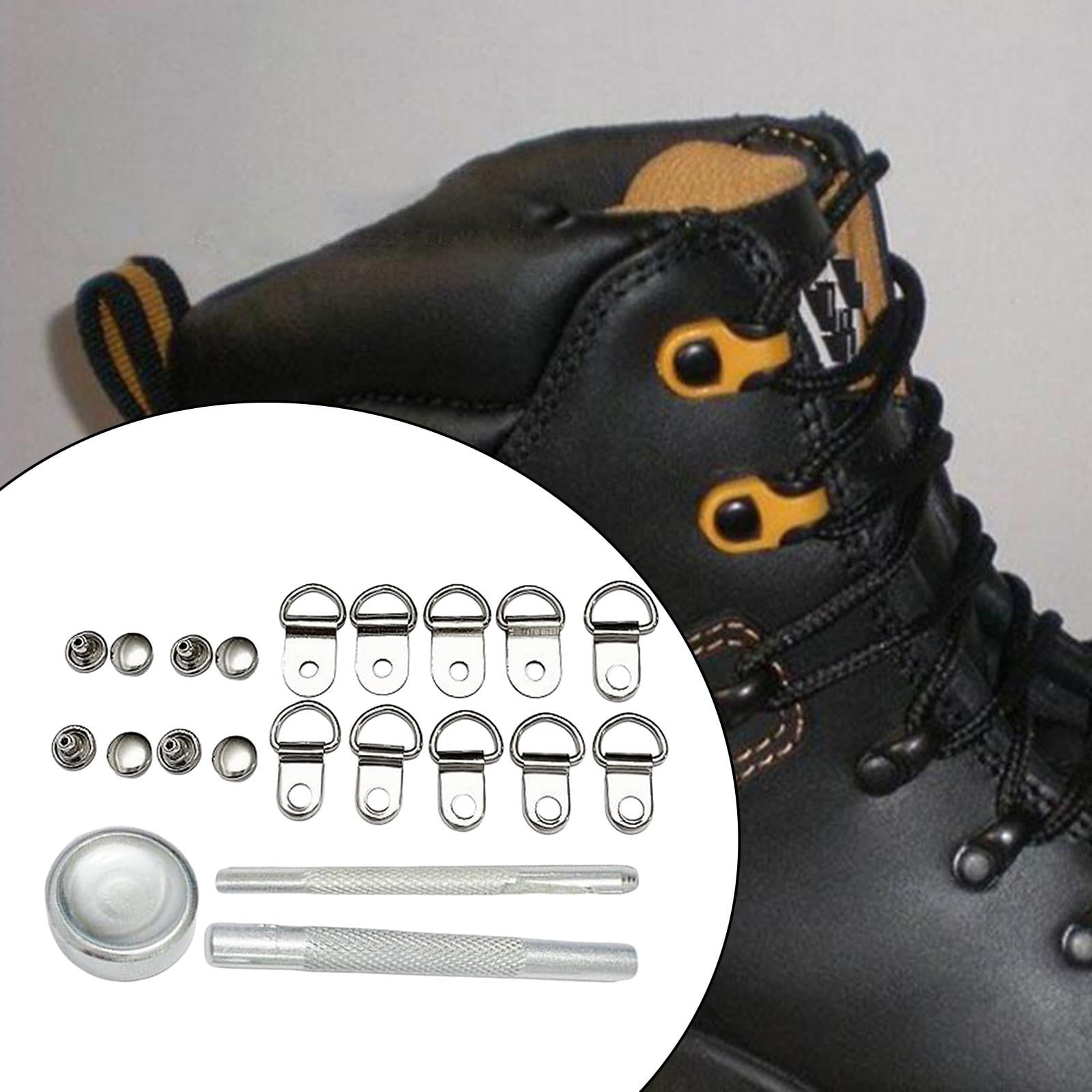 Boot Hooks Eyelets Repair DIY for Climbing Hiking Shoes Repairing Shoes  Bronze 8x12mm 