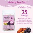 thumbnail image 4 of 2 pack (250g 8.8oz /each pack) Great Taste Flower Tea Fruit Tea Combo, Mulberry Rose Tea + Lemon Black Tea , 100% Natural Whole Material, Dried flower and fruit, 50 Teabags, 4 of 16