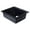 Black, variant on ALFI brand AB2420DI-BLA Black 24" Drop-In Single Bowl Granite Composite Kitchen Sink