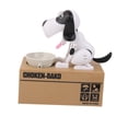 thumbnail image 3 of Lindo Perro Hambriento Comiendo Monedas Caja Caja de Almacenamiento Caja Ahorro Dinero Alcancía Baoblaze Banco de ahorro de dinero en monedas, 3 of 8