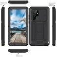 thumbnail image 4 of Mantto Case for Samsung Galaxy S22 Ultra 5G 6.8 inch, Built-in Screen Protector, Full Body Rugged Shockproof Protective Slide lens Cover Case with Kickstand for Samsung Galaxy S22 Ultra,Black, 4 of 7