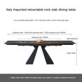 thumbnail image 1 of Multifunctional Large Home Family Concise Kitchen Furniture Italian Marble Top Folding Table For Villa Dining Room Visitor My Lux Decor Round, 1 of 9