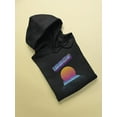 thumbnail image 3 of 1980s Vaporwave Hoodie Men -Image by Shutterstock, Male x-Large, 3 of 4