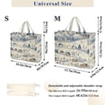 thumbnail image 2 of FORMRS Womens Corduroy Tote Bag Crossbody Shoulder Handbag with Pocket, Snowy Mountains, 2 of 7