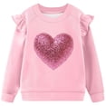 thumbnail image 4 of Vestido de verano para niña con estampado de flores de Pascua, manga corta, bolsillos con volantes y cuello redondo, top de poliéster, 4 of 5