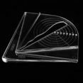 thumbnail image 1 of Plastic Center Finder Woodwork Measuring Tool Layout Tool for Finding Exact Center of Circles Octagons Squares Up to 8" Hexagons Up to 5-3/4" with Clear Impact Plastic, 1 of 7