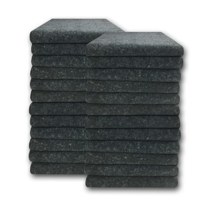 Uboxes Textile Moving Blankets, 54x72in, 24 Pack, 3mm Thick