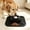 Black, variant on Integrated Lick Pad Slow Eating Feeding Mat, Flexible Silicone Non Slip Pet Feeder Tray for Puppies Adult Dogs