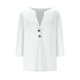 thumbnail image 4 of mfyjkho Tops Para Salir Para Mujer, Camisas De Manga 3/4 Para Mujer, Blusas Casuales De Verano, Blusas De Moda, Camisetas Lindas, Conjuntos, Ropa Tops Para Salir Xl, 4 of 6