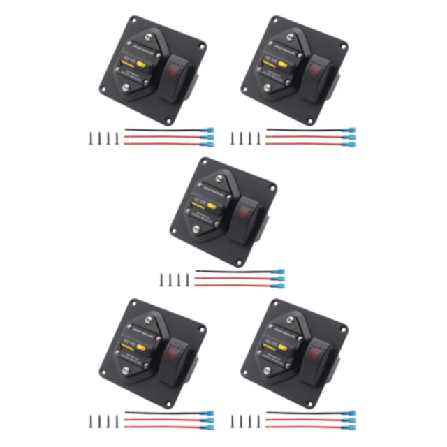 relayinert Circuit Breaker With Boat Rocker Switch ON-OFF Circuit Breaker With Boat Rocker Panel Panel Switch Switch Reliable Safe 100A 5Set