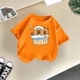 thumbnail image 4 of FUZHIQ Boys Girls Capybara Shirt Kids Cute Graphic Tees Kawaii Animal Print Shirts Funny Capybaras Cartoon Theme Summer Outfits,4-5 Years, 4 of 4
