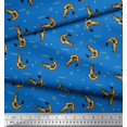 thumbnail image 3 of Soimoi Georgette Viscose Fabric Circle,Dot & Prawns Ocean Print Fabric by Yard 42 Inch Wide, 3 of 3