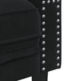 thumbnail image 5 of vidaXL Chesterfield Sofa with Bolsters 2-Seater Black Velvet, 5 of 9