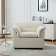 thumbnail image 4 of HOQBN 38" Oversized Accent Chair,Chenille Upholstered Living Room Chairs,Modern Arm Chair for Living Room, Bedroom,Beige, 4 of 8