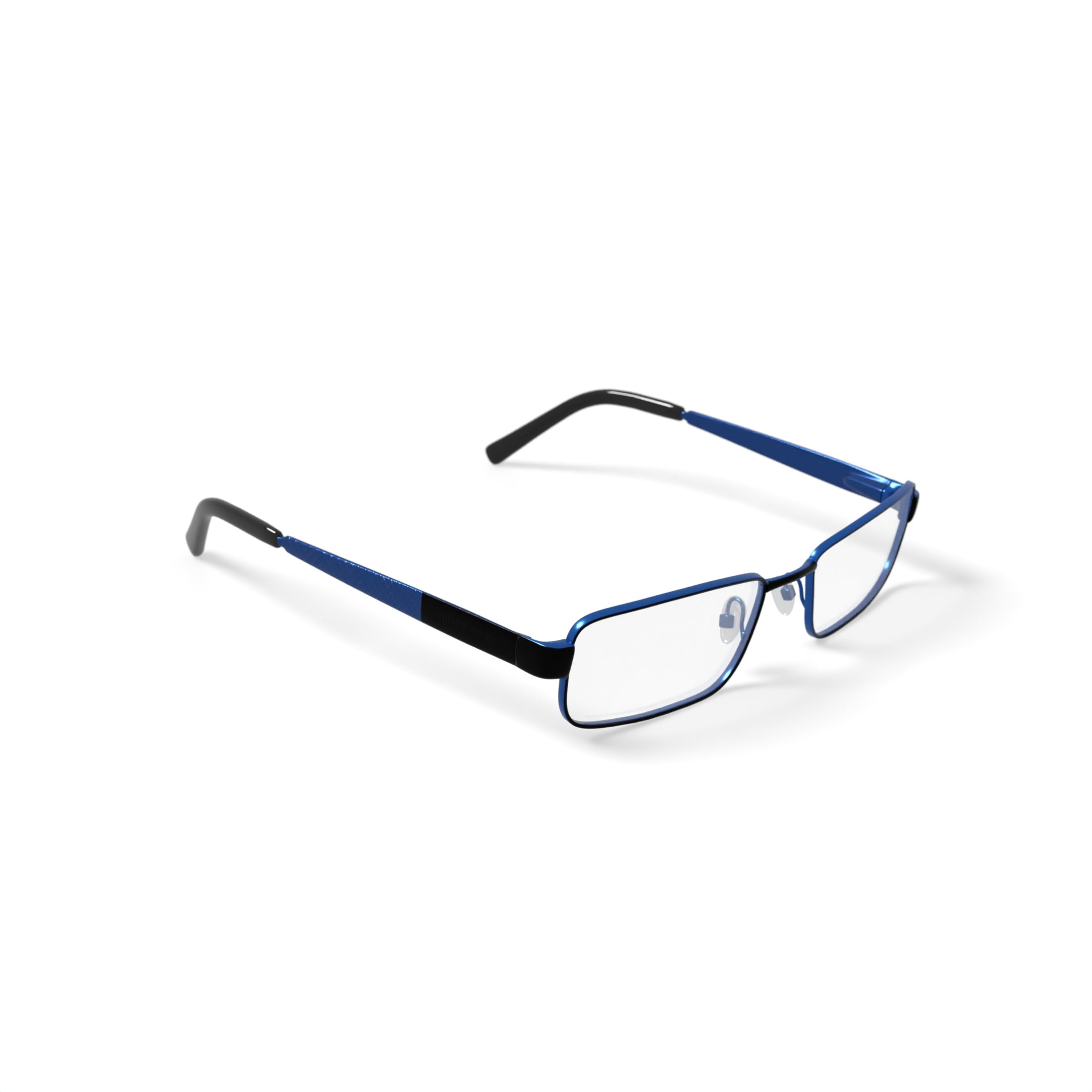 Pierre Cardin Men's PC608 Rectangular Prescription Eyeglasses with Case, Gunmetal/Navy