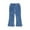Blue, variant on Ecqkame Girls Cute Strawberry Print Flare-Leg Demim Pant Kids Girls Spring Elastic Waist Comfy Full Length Jeans Pants with Pocket Light Blue 8 Years