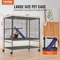 thumbnail image 2 of Ferret Jage VEVOR 39 Rolling Metal de 2 niveles para animales pequeños, 2 of 9
