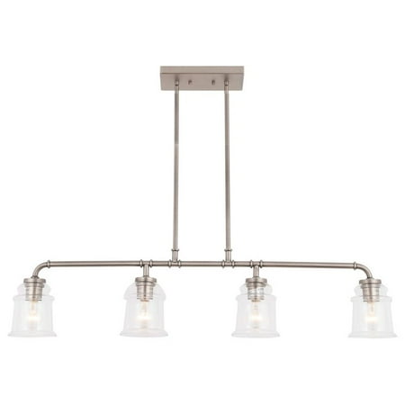 

Woodbridge Lighting Elliot 4-Light Metal Linear Pendant in Antique Nickel