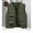 Army Green, variant on Mens Workwear Solid Vest Coat Sleeveless Hoodless Jacket Tank Tops