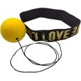 thumbnail image 1 of Boxing Reflex Ball - Punching Balls with Headband for Reflex Training, Improve Reaction Speed and Hand Eye Coordination Training Boxing(Yellow), 1 of 2