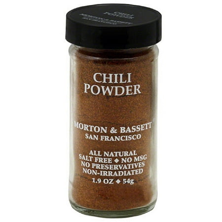 Morton & Bassett Chili Powder, 1.9 oz, (Pack of