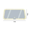 thumbnail image 3 of SDNall Vanity Mirror with Lights, Car Sun Visor Vanity Mirror, Rechargeable with 3 Modes - Dimmable Clip-on Rear View Sun-Shading Cosmetic Mirror with Touchin on Screen, Universal for Car, 3 of 8