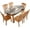 Sand Brown Marble Elastic Tablecloths, variant on Marble Oval Fitted Tablecloth, Retro Marbling Texture Elastic Edged Table Covers, Sand Brown Wrinkle Resistant Table Cloths for Kitchen Dining, Party, Holiday, Buffet, Fits to 48" x 68" Oval Table