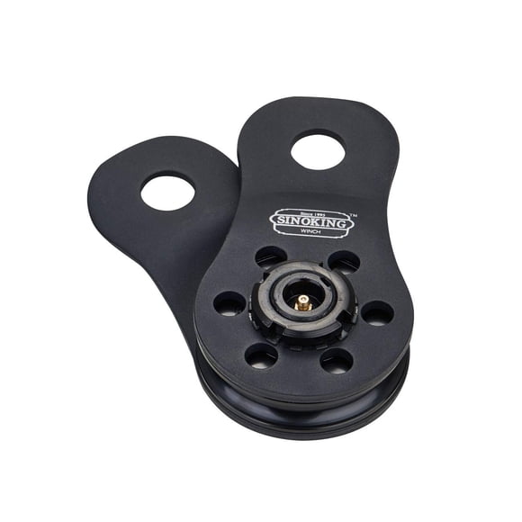 SINOKING Winch Snatch Block 22000lbs/10T Max Load, Heavy Duty Rope Pulley&Recovery Vehicle Easily,Winch Accessories,Universal Snatch Block for winches.Black Textured Coating.