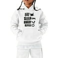 thumbnail image 1 of MEZZALL Chandail en Molleton Décontracté Football à Capuche Vintage Printemps Sports Rétro Enfants Garçons Filles Rugby Pull Classique Quotidien pour Tout-Petits, Blanc, 11-12 Ans, 1 of 3