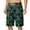 Green, variant on Mens Swim Trunks Graphic Print Elastic Waist Quick Dry Bathing Suit Board Shorts Beach Comfortable Swimsuit Bottom With Drawstring Dark Blue L