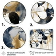thumbnail image 3 of Designart "Hydrangea Blooms Heaven in White and Gold I" Floral Art Living Room Set, 3 of 5