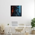 thumbnail image 3 of Stupell Industries Sci-Fi Cat with Glowing Saber Fantasy & Sci-Fi Painting Wrapped Canvas Art Print Wall Art, 30 x 30, 3 of 8