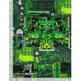 thumbnail image 2 of Timeless Treasures Green Computer Memory Board Circuit Board 100% Cotton Fabric by The Yard, 2 of 2