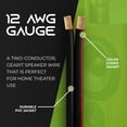 thumbnail image 2 of Cable de altavoz GearIt Pro Series 12AWG 15,24 m para cine en casa, 2 of 7
