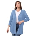 thumbnail image 2 of Daystry Women Casual Lightweight Cardigan Cover Up Open Front Breezy Long Sleeve Summer Blouses, 2 of 11