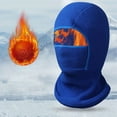 thumbnail image 2 of Bosanter Kids Winter Hats Balaclava Ski Mask Windproof Warm Adjustable with Fleece Lining Hat for Boys Girls 3-6 Years, Blue, 2 of 6