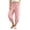 Pink, variant on Costeam Womens Solid Linen Blend Drawstring Elastic Waist Jogger Capri Pants Dual Side Hand Pockets Lightweight Woven Baggy Loose Casual Cropped Trousers