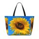 thumbnail image 2 of Fotbe Blue Sky Sunflower Bolsa de Viaje para Playa - Resistente al Agua, Bolsa Tote de Gran Capacidad y Ligera con 7 Bolsillos para Mujeres y Hombres, 2 of 7