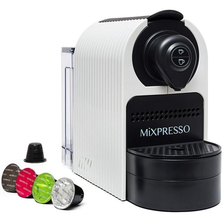 

Mixpresso Espresso Machine for Nespresso Compatible Capsule Single Serve Coffee Maker Programmable Buttons for Espresso and Lungo Premium Italian 19 Bar High Pressure Pump 27oz 1400W (R