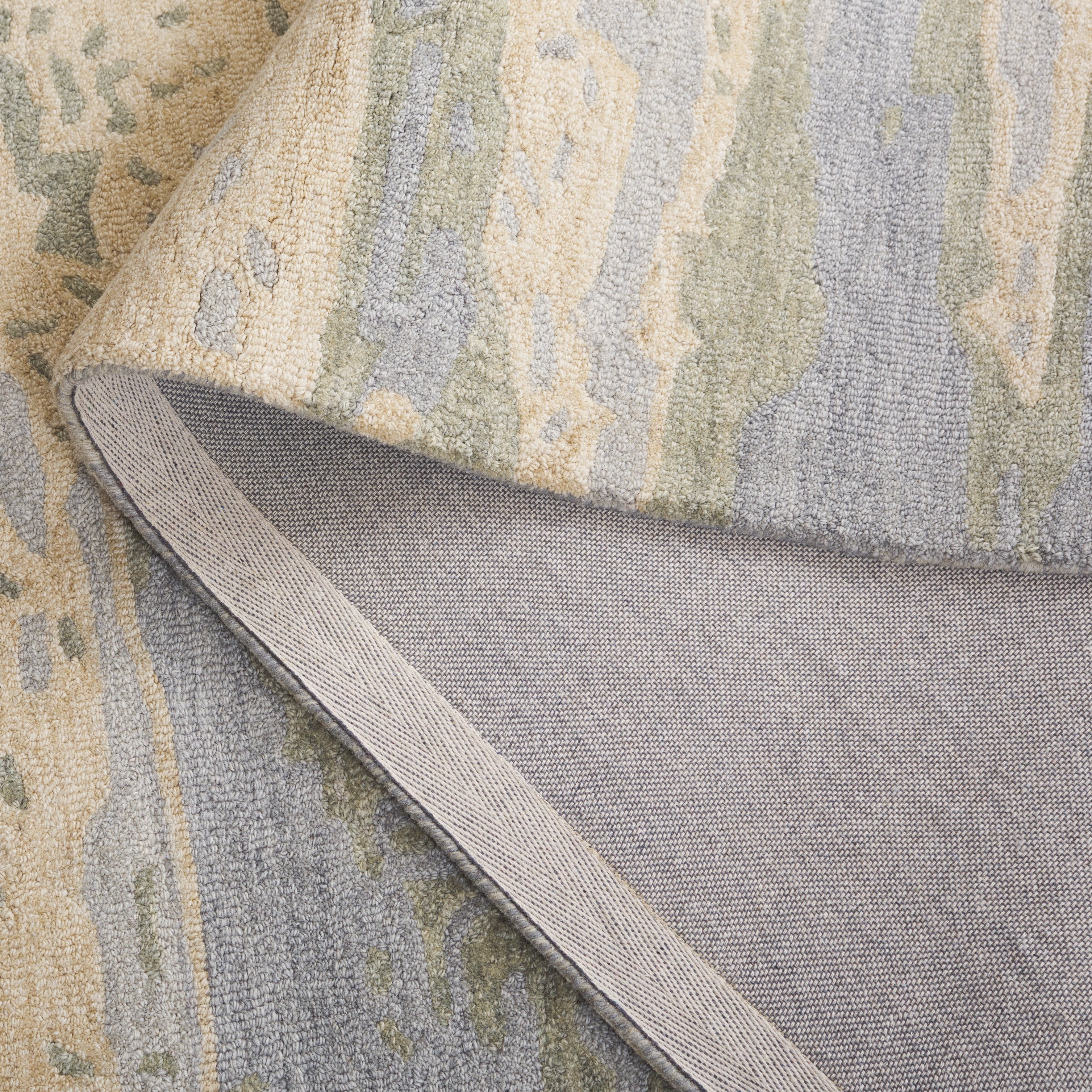 SAFAVIEH Metro Jessy Camouflage Runner Rug, Blue/Ivory, 2'3" x 9'