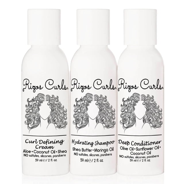 Champú y acondicionador hidratante Travel Kit Rizos Curls Trio