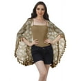 thumbnail image 2 of Soimoi Velvet Fabric Tribal Feather Print Fabric by the Yard 58 Inch Wide, 2 of 3