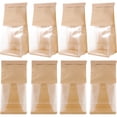 thumbnail image 2 of 50pcs Paper Bread Bags with Clear Window Bread Bags Large Paper Bakery Bag with Window, 2 of 6