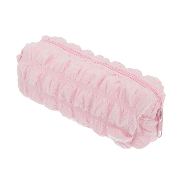 Vocoste 1 Pc Women Durable Cloud Makeup Bag for Vacation Camping Wedding Travel Pink Polyester