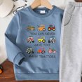 thumbnail image 4 of Gibobby Infant Newborn Baby Boy Outfit Fall Winter Clothes Solid Plain Long Sleeve Romper Jumpsuit Overall Pants Set 3 6 9 12 18 Months 2T 3T(2-3 Years,Blue), 4 of 4