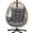 Grey, variant on Polyester Hanging Egg Swing Seat Cushion, Soft Supportive Replacement Pad for Indoor Outdoor Rattan Hammock Chair, Comfort Backrest Mat for Patio Balcony Porch Garden Lounging