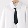 thumbnail image 7 of Atogsazn Kids Boys 3-Piece Formal Outfit Casual Long Sleeve Button Shirt & Pants with Tie Set School Uniform Black 12-13Years Fashion, 7 of 7